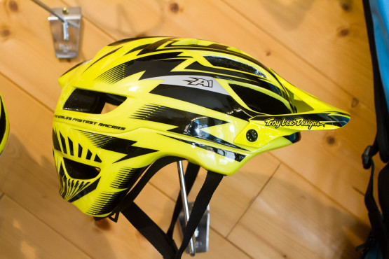 The A1from Troy Lee Designs is an Enduro specific helmet that covers the back of the head more than a normal XC helmet.